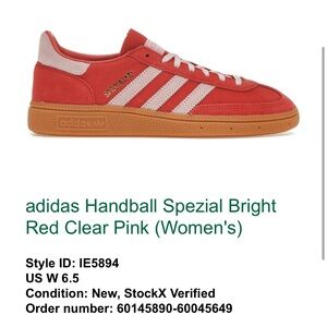Red and Pink Adidas Spezials